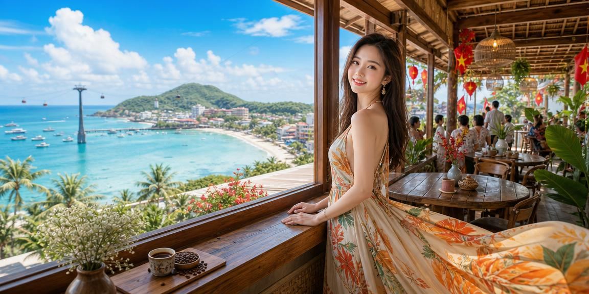 Người dùng Phú Quốc đặt cược thể thao qua điện thoại trong quán cà phê