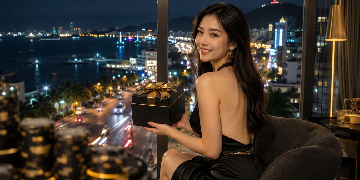 Không khí sòng bài và cá cược trực tuyến tại Vũng Tàu về đêm với ánh đèn neon rực rỡ